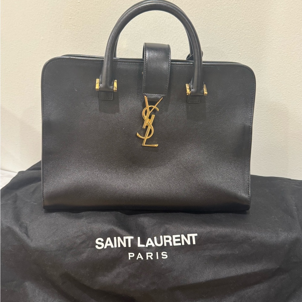 Yves Saint Laurent Black handbag gold hardware